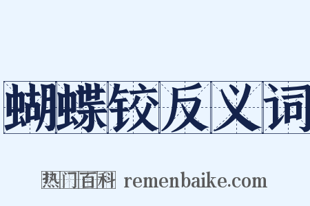 蝴蝶铰反义词是什么意思的图片